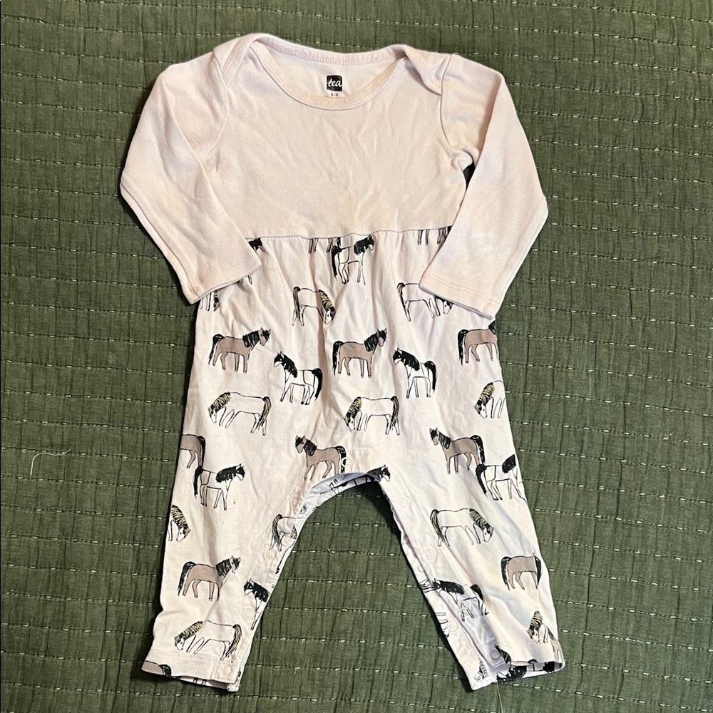 Tea Collection Cream Baby Top